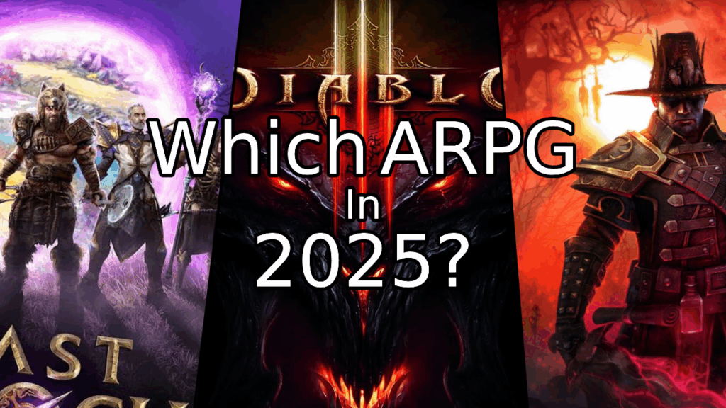 Collage of Last Epoch, Diablo, and Grim Dawn game covers