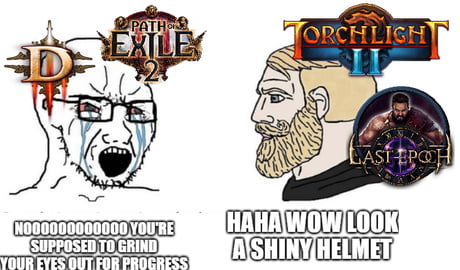 Torchlight 2 meme with diablo and path of exile