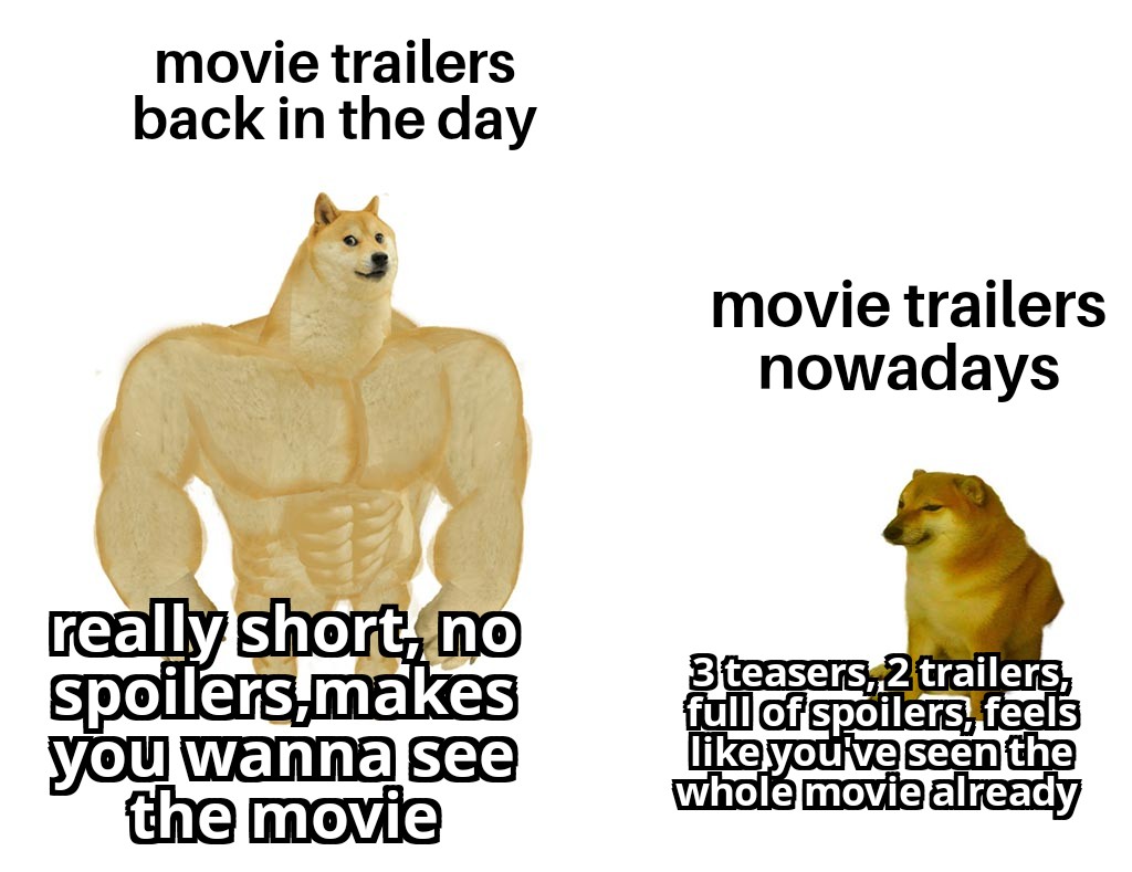 Doge Meme about Horror Trailers